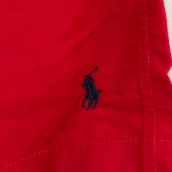 NWOT Polo Ralph Lauren Nylon Red Swim Shorts/Trunks for Men Size XL - Picture 2 of 8
